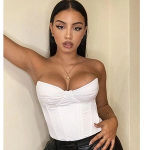 Brand new white corset